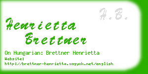 henrietta brettner business card